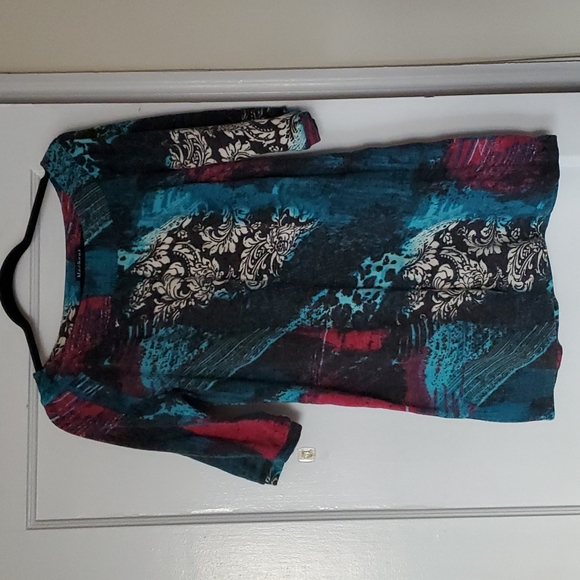 Mechant tunic style graphic print sweater - Picture 1 of 16